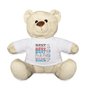 Bester Papa der Welt seit 1957 Vatertag Geburtstag - Teddy - Weiß - Vorne