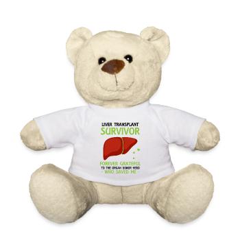 Liver Transplant Survivor Forever Grateful - Teddy - Weiß - Vorne