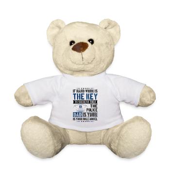 Polizei Polizist Polizeibeamte - Teddy - Weiß - Vorne