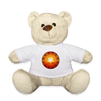 Sun with zodiac sign - sunset - Teddy Bear - white - Front
