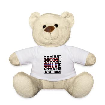 Polizei Polizist Polizeibeamte - Teddy - Weiß - Vorne