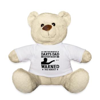 I am the maniac darts dad everybody warned you abo - Teddy - Weiß - Vorne