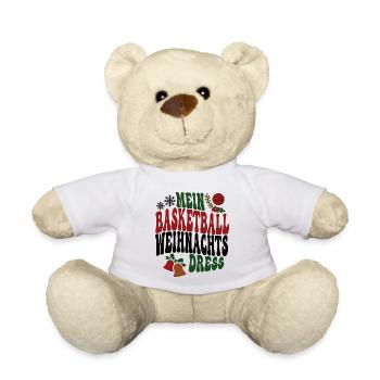Basketball Weihnachten Spielerin Basketballerin - Teddy - Weiß - Vorne