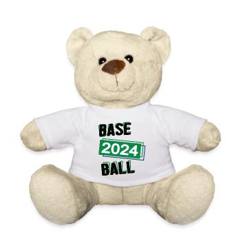 Baseball Spieler Team Turnier Mannschaft in 2024 - Teddy - Weiß - Vorne