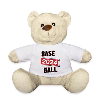 Baseball Spielerin Team Turnier Mannschaft 2024 - Teddy - Weiß - Vorne