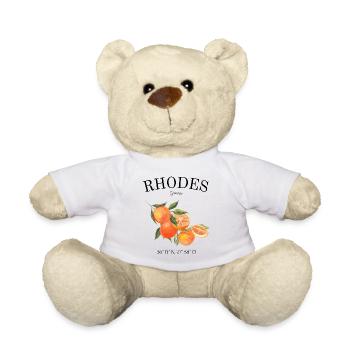 Rhodes - Greece - Dodecanese - Holidays - Travel - Teddy Bear - white - Front