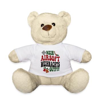 Airsoft Spieler Weihnachten Airsoftspieler Team - Teddy - Weiß - Vorne