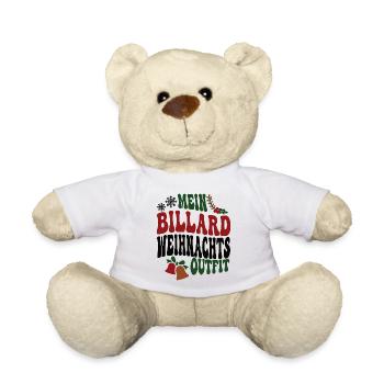 Billardspieler Weihnachten Billard Spieler Team - Teddy - Weiß - Vorne