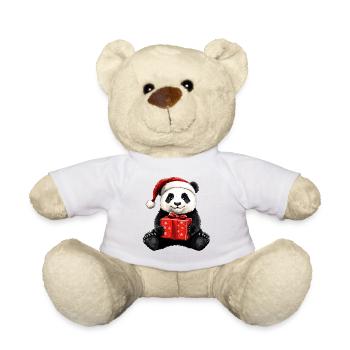 Panda Christmas - Teddy Bear - white - Front