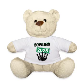 Bowling Spieler Team Turnier Mannschaft in 2025 - Teddy - Weiß - Vorne