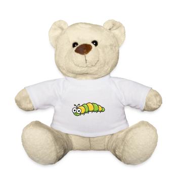 Caterpillar - Teddy Bear - white - Front
