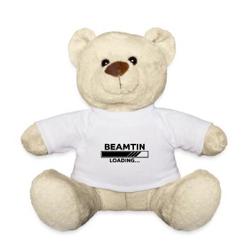 Beamtin Spruch Verbeamtung Büro Beamtin Geschenk - Teddy - Weiß - Vorne