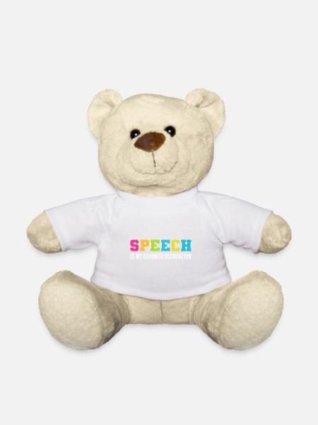 Lieblingsbeschäftigung Sprachenpathologe Geschenk - Teddy - Weiß