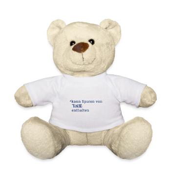 Lustige Lehrer Sprüche - Spuren von Tinte Lehrerin - Teddy - Weiß - Vorne