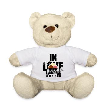 Ich liebe Eis Eis-Liebhaber Geschenk - Teddy - Weiß - Vorne