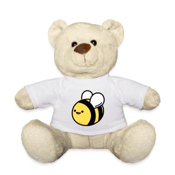 Bee - Teddy Bear - white - Front