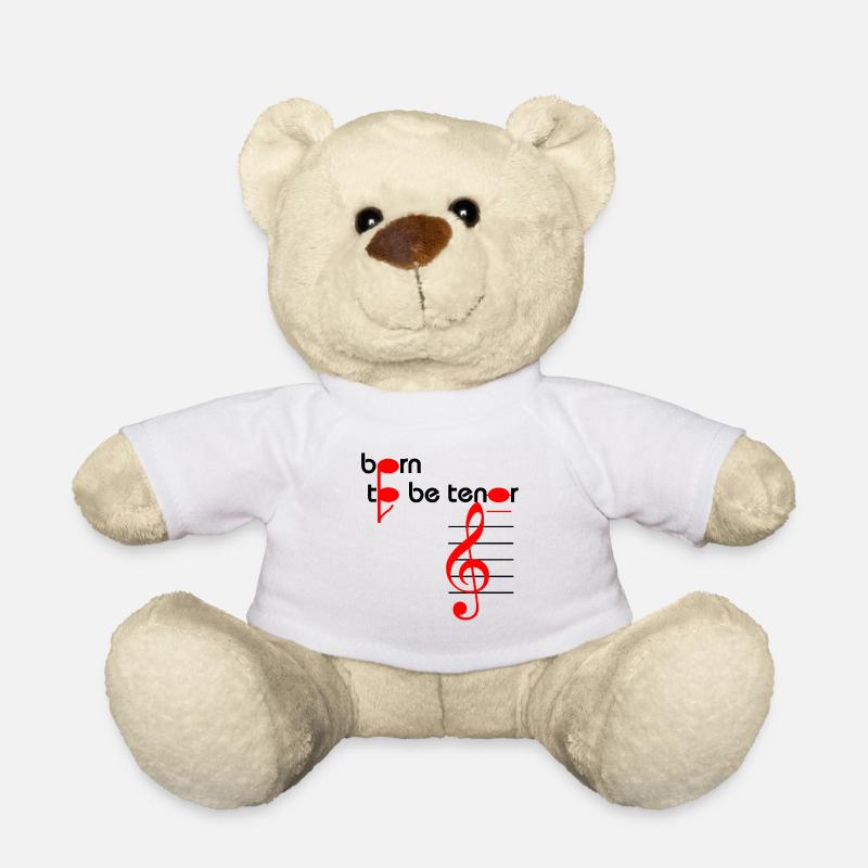 born to be tenor Chor Sänger Stimmlage singen - Teddy - Weiß