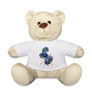Hyacinth Macaw - Teddy Bear - white - Front