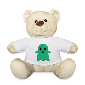 Green Ghost - Teddy Bear - white - Front