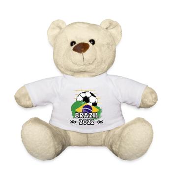 Brésil Brésil 2022 Football - Nounours - blanc - Devant