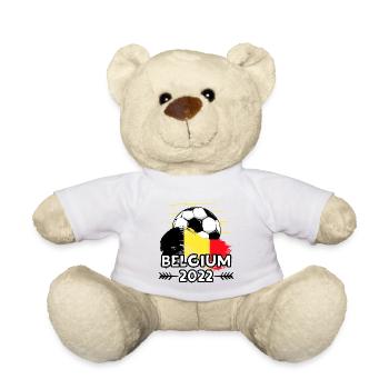 Belgium Belgium 2022 Football - Teddy Bear - white - Front