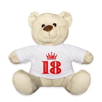 18 Zahl Krone - Teddy - Weiß - Vorne