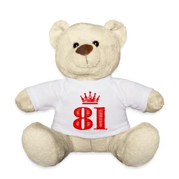 81 Couronne numérique - Nounours - blanc - Devant