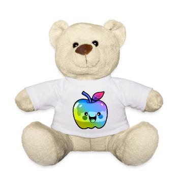 Apple Comic Colorful - Nounours - blanc - Devant
