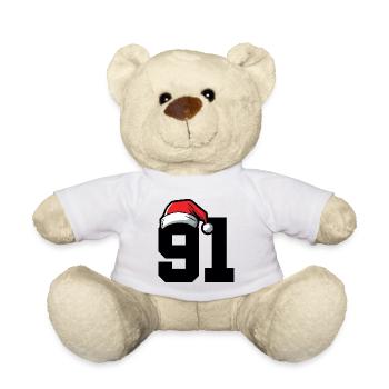 91 Numéro Noël - Nounours - blanc - Devant