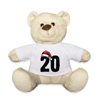 20 Numéro Noël - Nounours - blanc - Devant