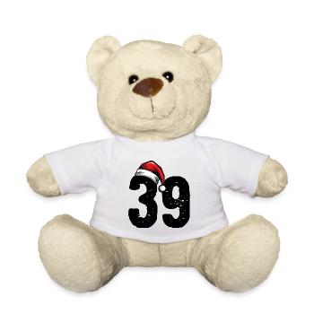 39 Number Christmas - Teddy Bear - white - Front