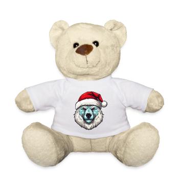 Portrait d’ours polaire Noël ours polaire - Nounours - blanc - Devant