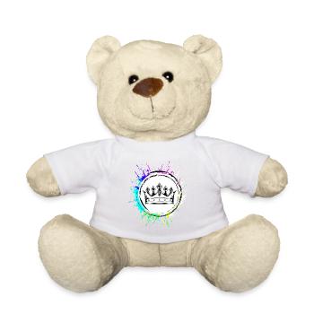 Crown Silhouette - Teddy Bear - white - Front