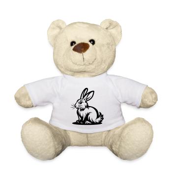 Osterhase Icon Ostern - Teddy - Weiß - Vorne
