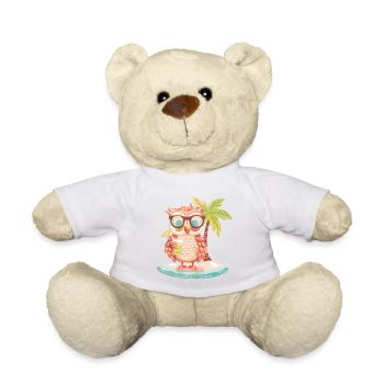 Eule Sommer Strand Urlaub - Teddy - Weiß - Vorne