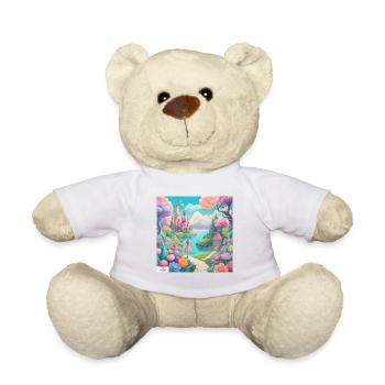 Paysage de rêve de princesse colorée - Nounours - blanc - Devant