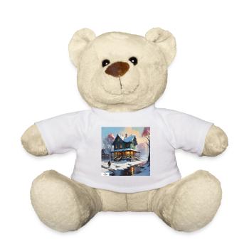 Quiet winter home - Teddy Bear - white - Front