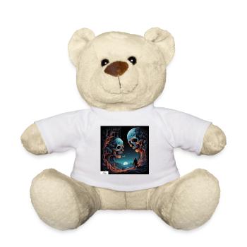 Skull fantasy dreamscape - Teddy Bear - white - Front