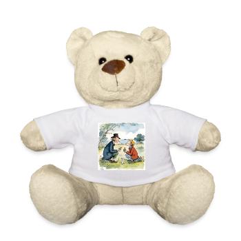 Elder friends together - Teddy Bear - white - Front