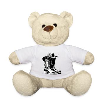 Line Dancing Country Dance - Line Dance Tanzen - Teddy Bear - white - Front