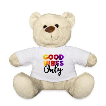 GOOD VIBES ONLY Positive Vibes - Teddy - Weiß - Vorne