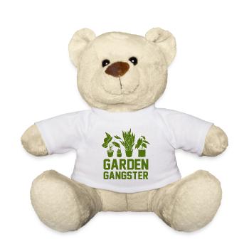 Garden Gangster Graphic Gardener Hogriculture Gard - Teddy - Weiß - Vorne