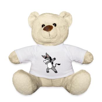 Dabbing Dab Tanzen Esel - Teddy - Weiß - Vorne