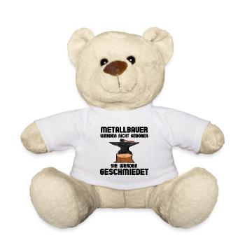 Metallbauer werden geschmiedet - Teddy - Weiß - Vorne