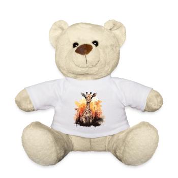 Giraffe Africa - Teddy Bear - white - Front