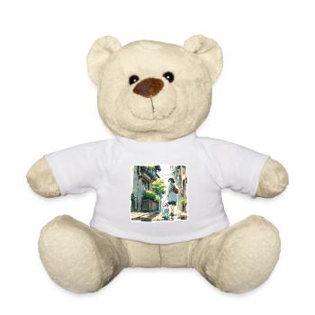 Anime / Comic / Japanisch / Zeichentrick / Cartoon - Teddy - Weiß - Vorne