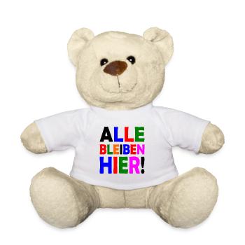 Alle bleiben hier - Teddy - Weiß - Vorne