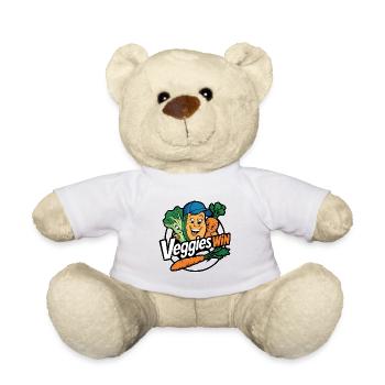 Sustainability Funny vegetables are happy for veggies - Teddy Bear - white - Front