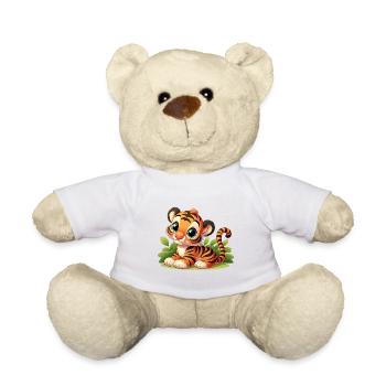 Tiger 1 - Teddy Bear - white - Front