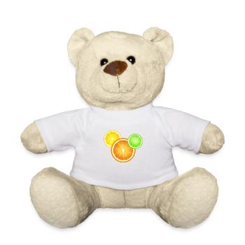 Agrumes Orange Citron Citron Lime - Nounours - blanc - Devant